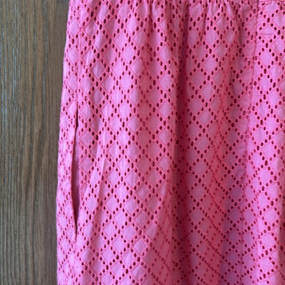Maggy London Orange Pink Sheath Mini Dress V-neck Sleeveless Size 6 - Picture 5 of 7